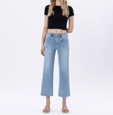 Holly Crop Slim Wide Leg Jeans