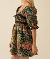 Stevan Floral Jacquard Dress