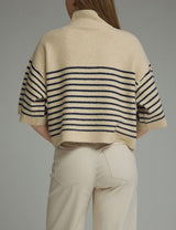 Sara Stripe Short Sleeve Top