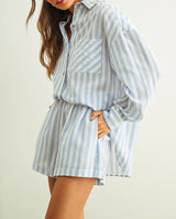 Danielle Striped Button Down Shirt