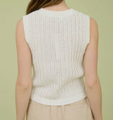 Caden Sleeveless Knit Cardigan