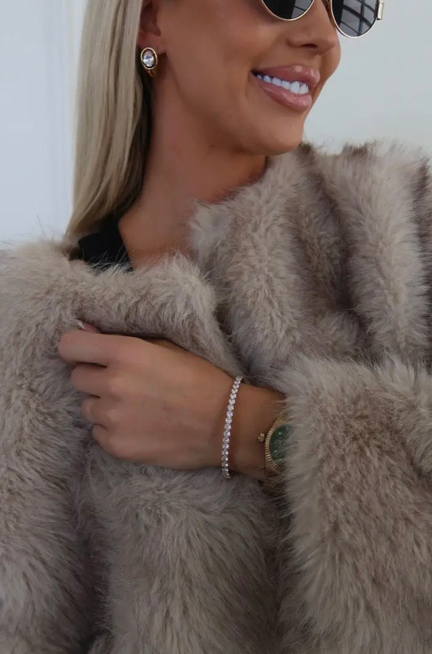 Thick Stretchy Tennis Bracelet