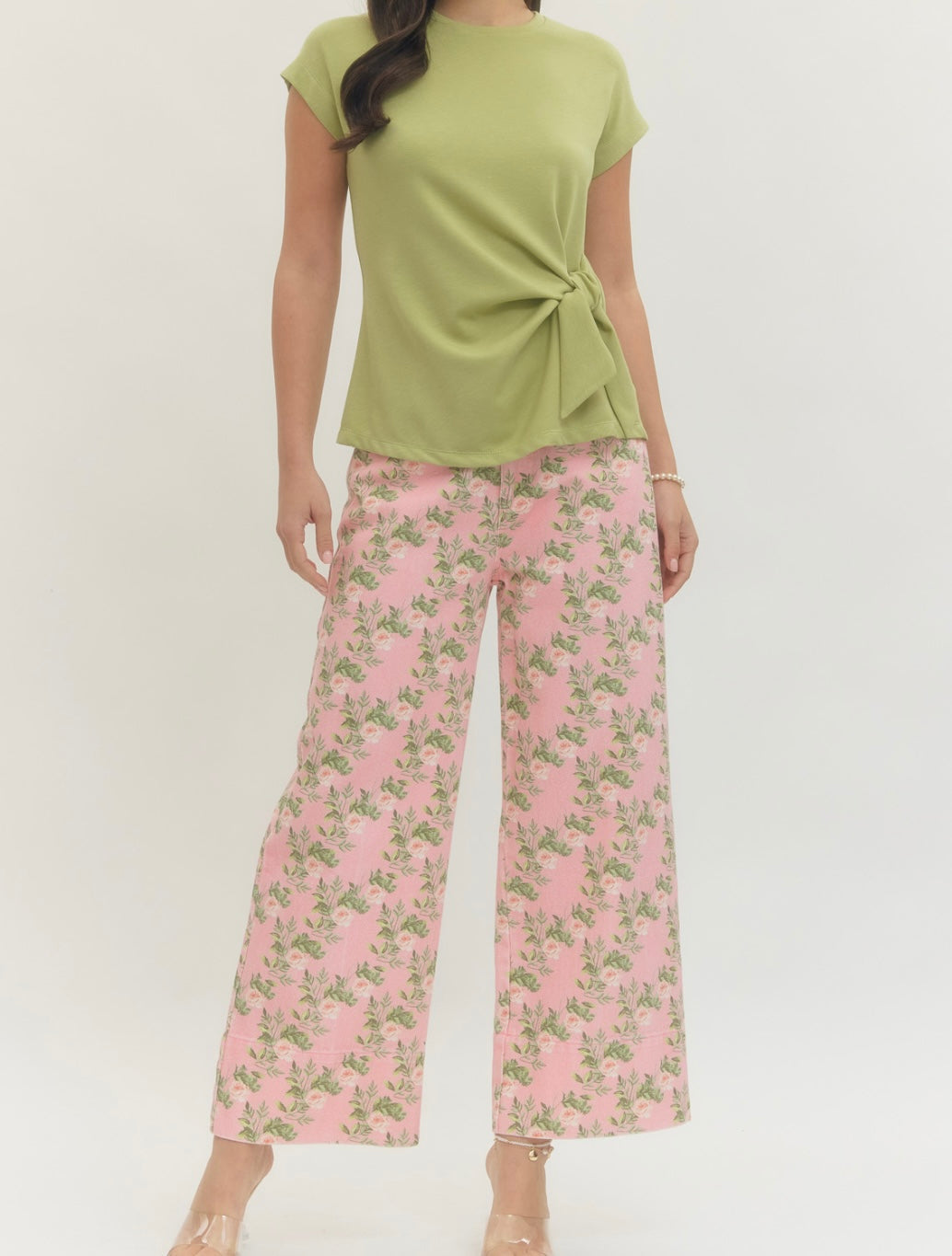 Barrin Pink Floral Pant