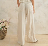 Mindy Linen Elastic Waist Pants