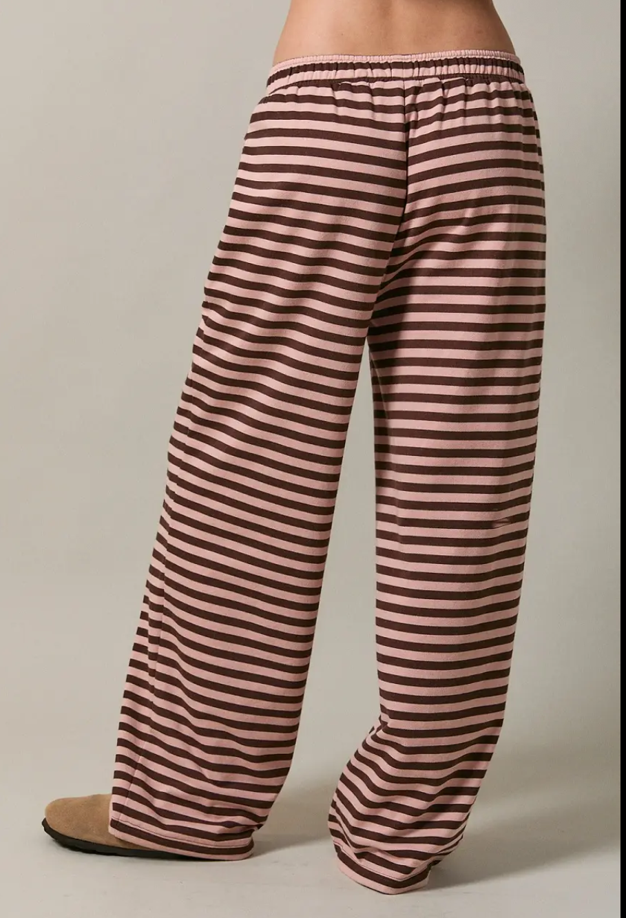 Kabee Pink & Brown Sweatpants