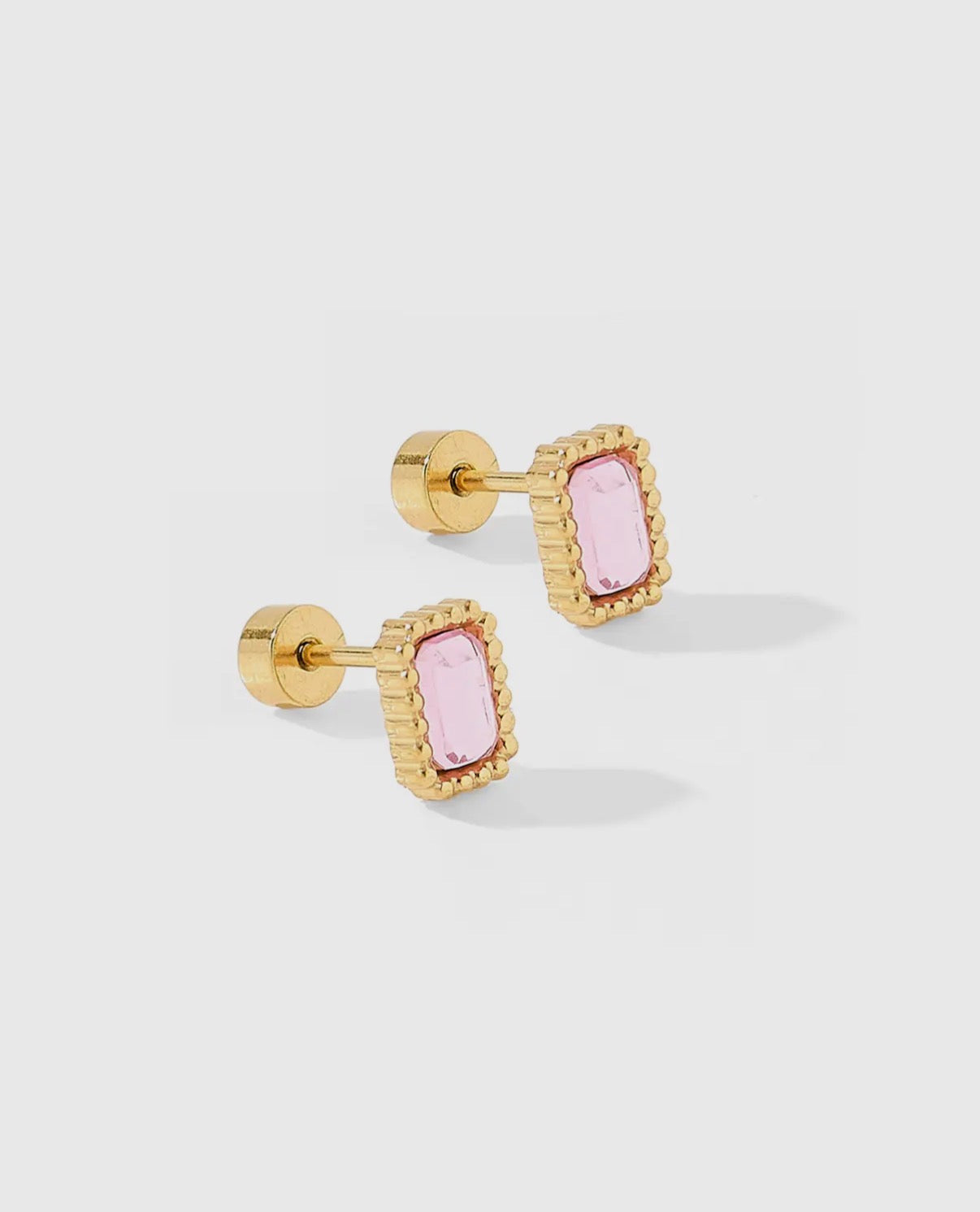 Linny&Co Madison Pink Screwback Studs