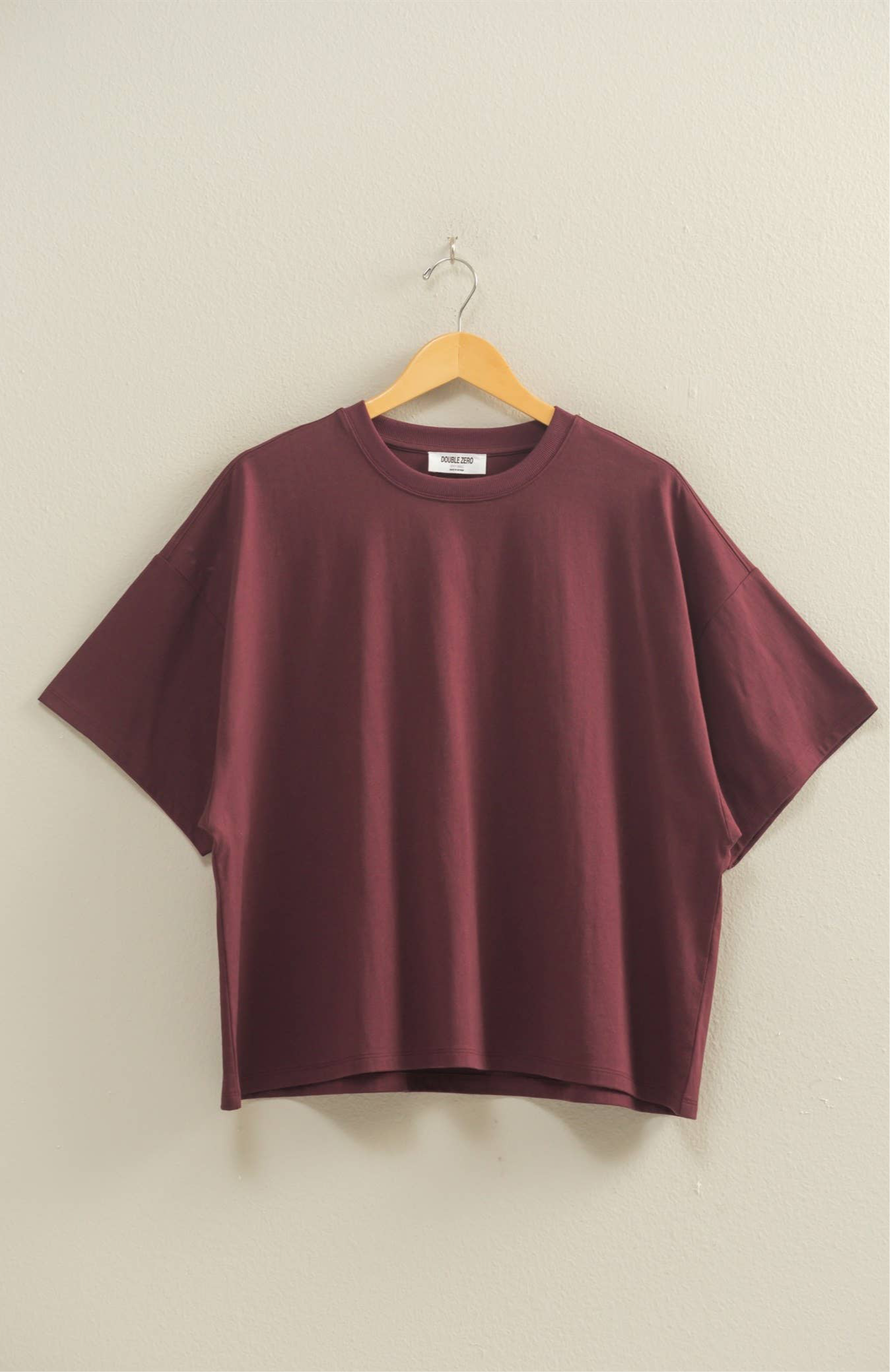 Dark Cherry Oversized T-Shirt