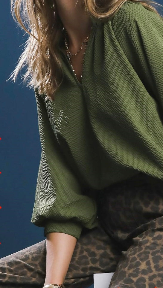 Dawson Textured V-Neck
