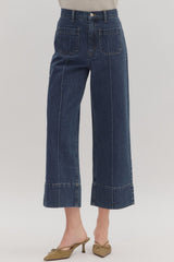 Florence Cropped Wide-Leg Jeans