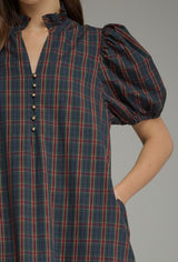 Lauren Plaid Midi Dress