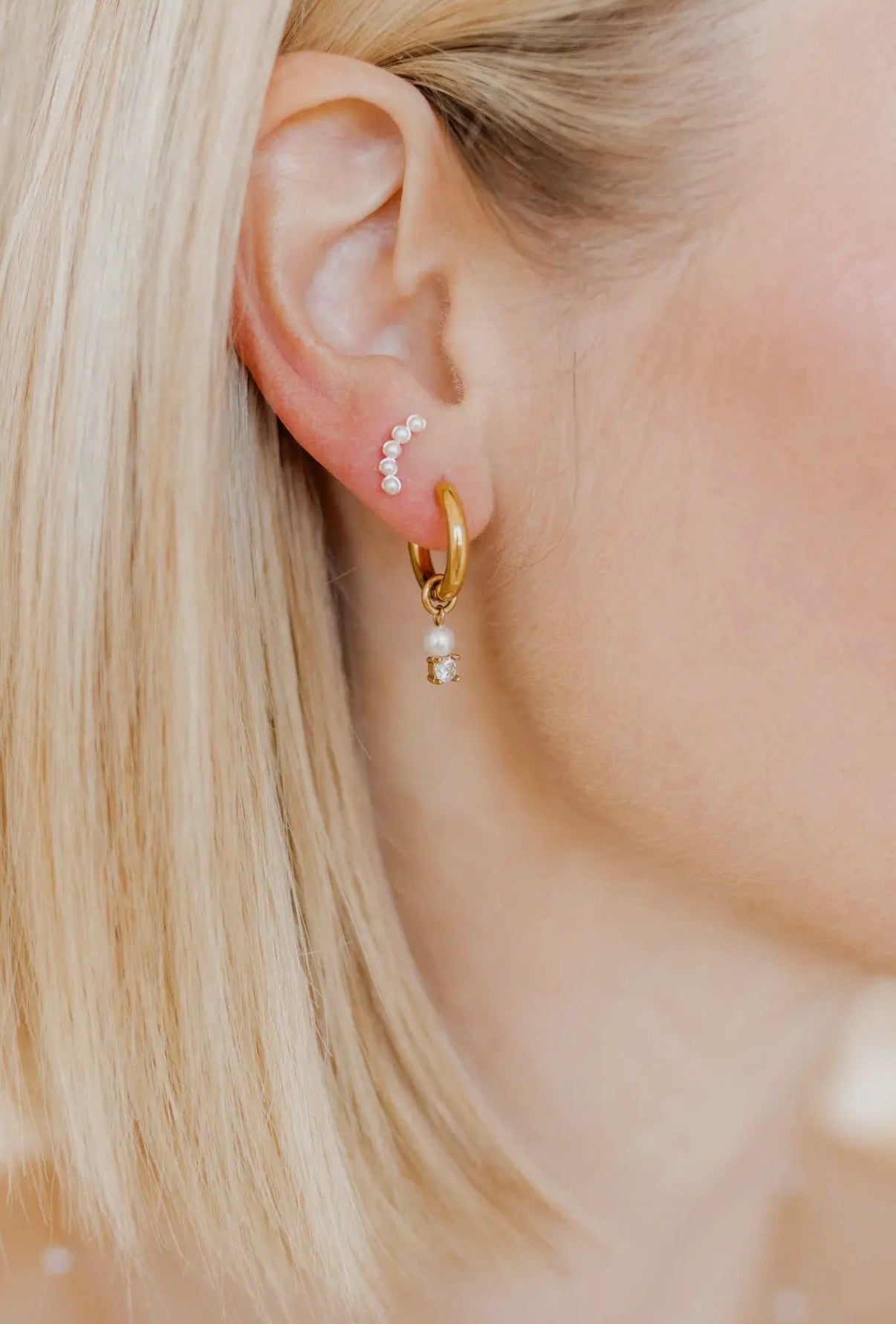 Linny&Co Abigail Pearl Screwback Studs