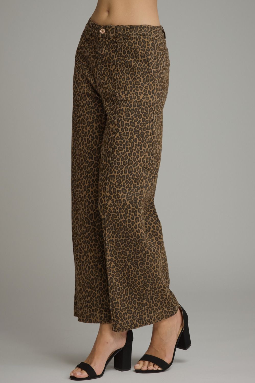 Keri Animal Print Wide Leg Pant