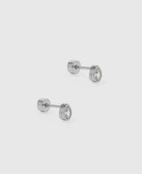Linny&Co Silver Paloma Screwback Studs