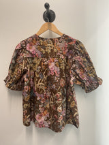 Kellie Floral Puff Sleeve Top