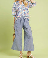 Misty Striped Wide Leg Pant