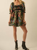 Stevan Floral Jacquard Dress