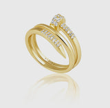 Sahira Gold Axel Nail Ring