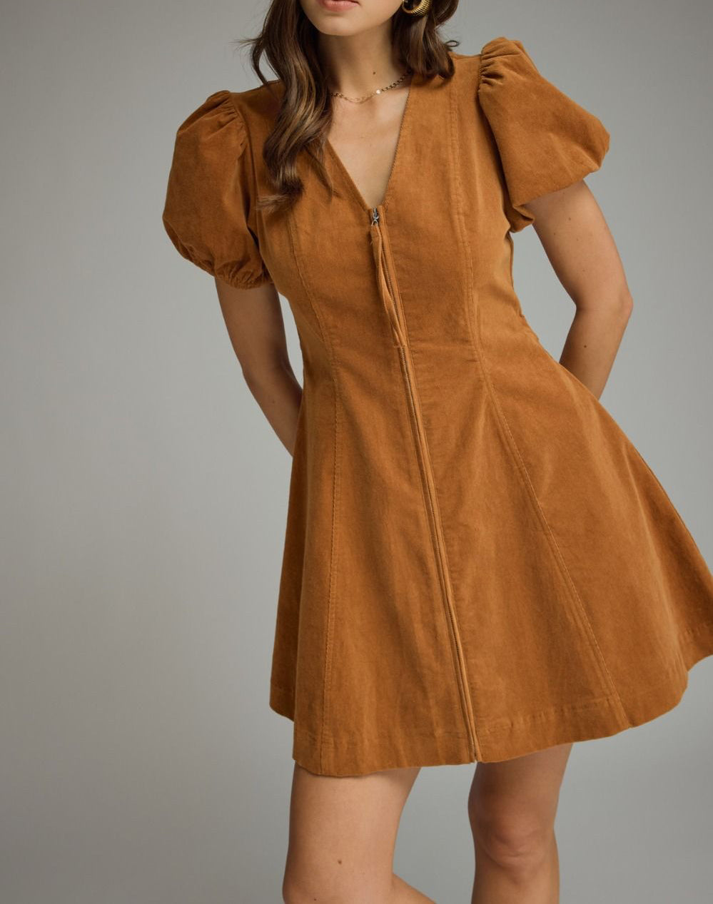 Heather Puff Sleeve Mini Dress