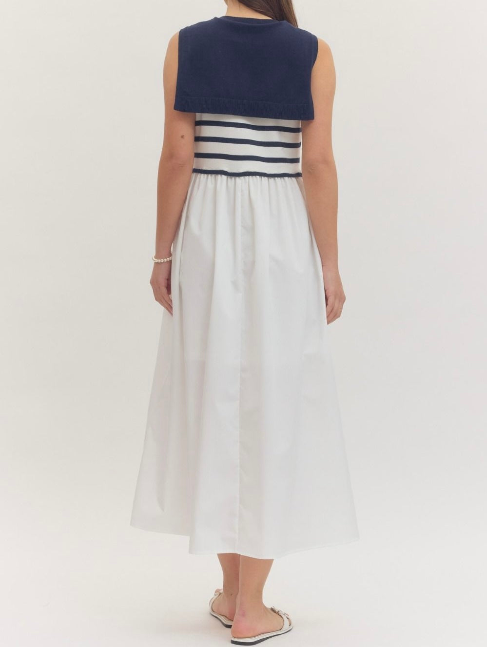Robbey Striped Midi Dress