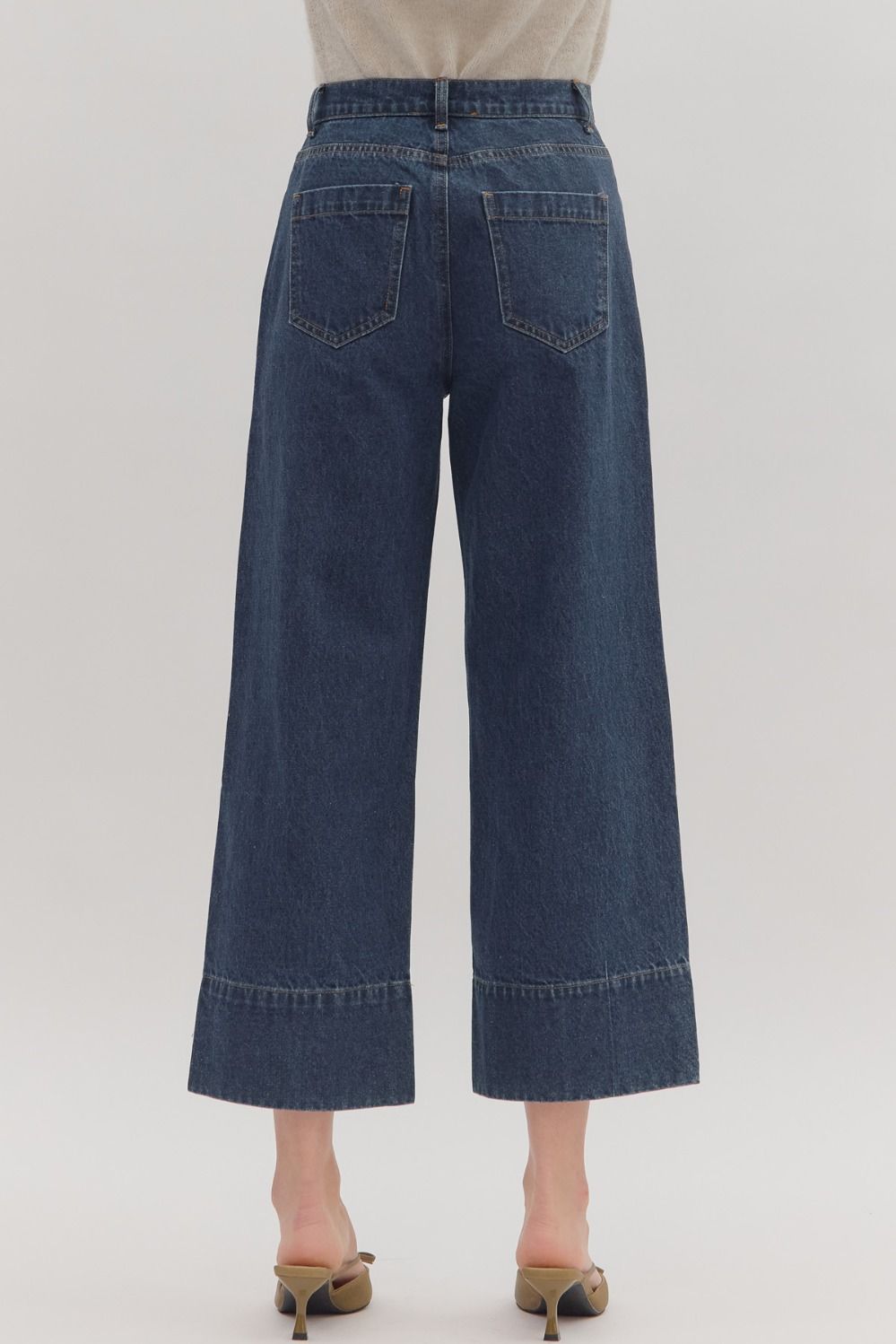 Florence Cropped Wide-Leg Jeans