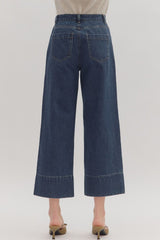 Florence Cropped Wide-Leg Jeans