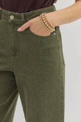 Alex Embroidered Ankle Length Pants