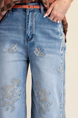 Grayson Embroidered Detail Jeans