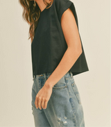 Harrison Cuffed Sleeve Tee