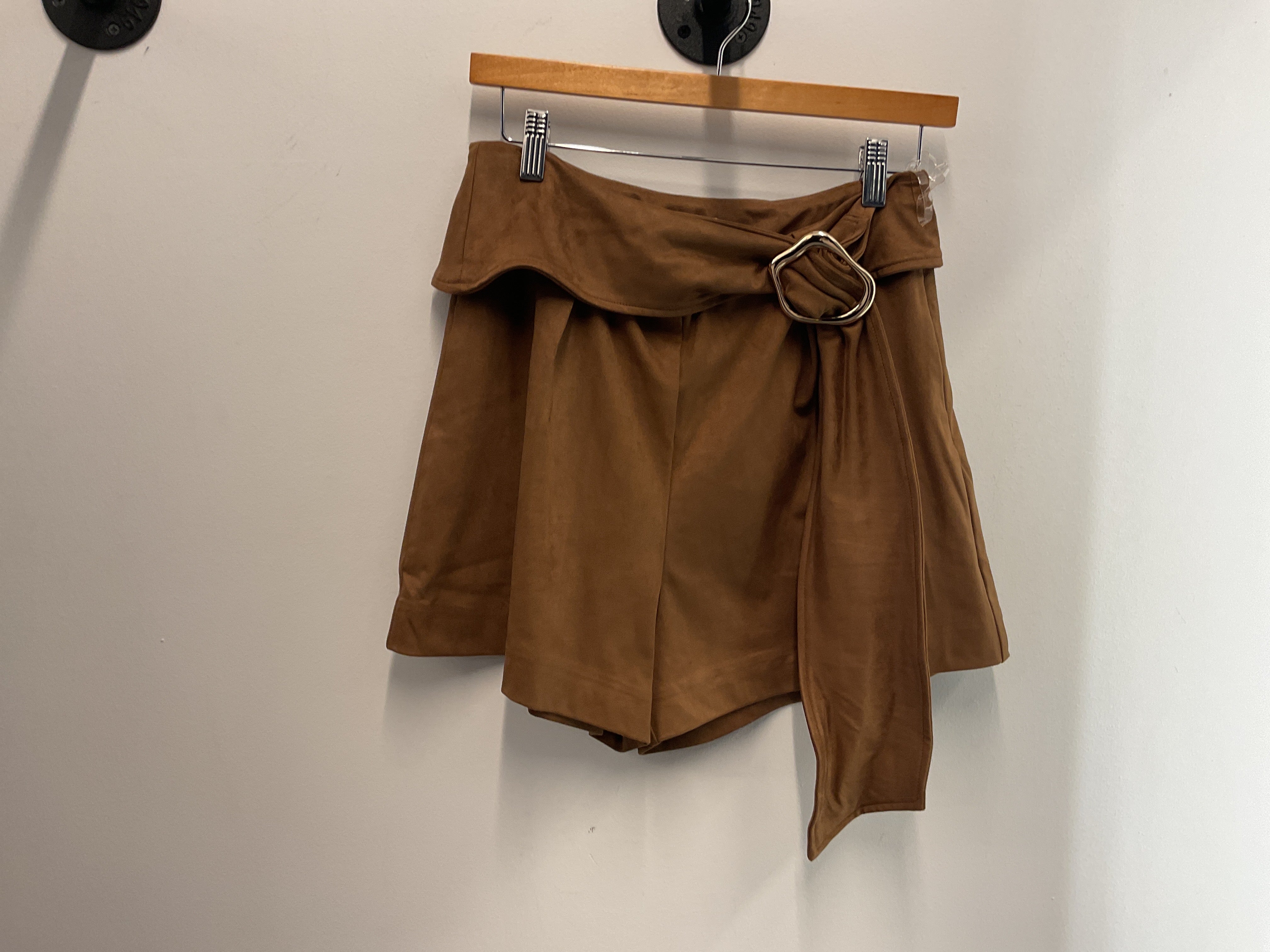 Molly Faux Suede Belted Shorts