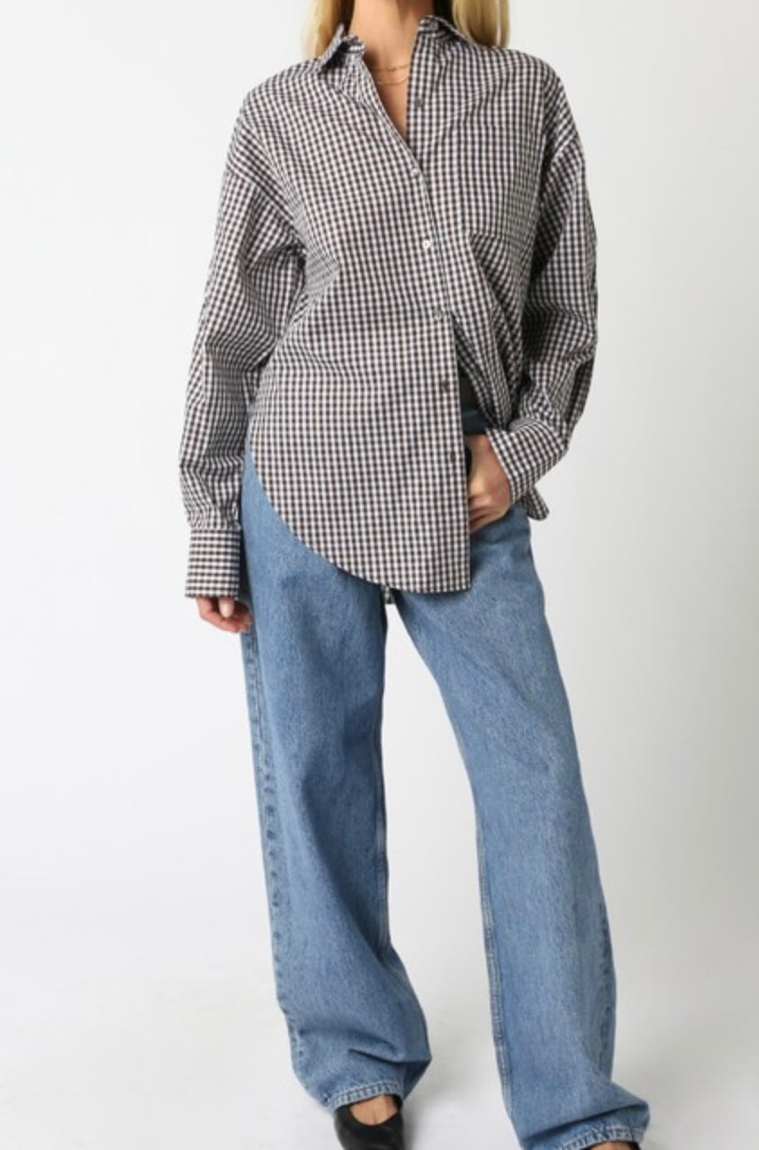 Coco Brown Checkered Shirt