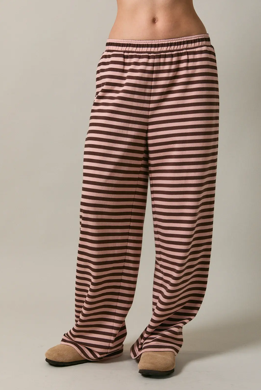Kabee Pink & Brown Sweatpants