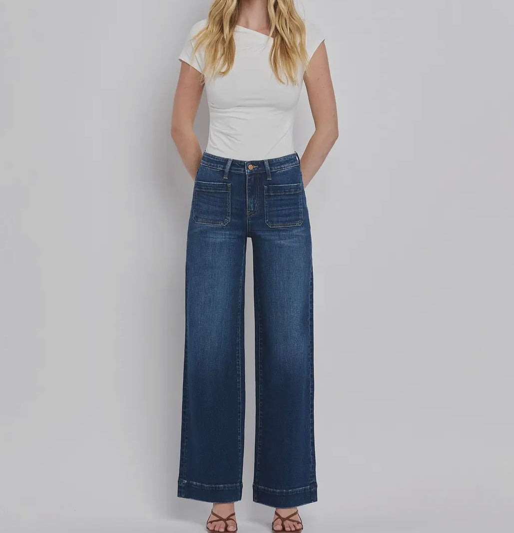 Kelli High Rise Wide Trouser