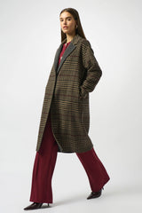 JR Wool Blend Plaid Double-Faced Coat