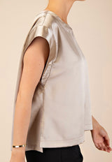 Glitzy Satin Top