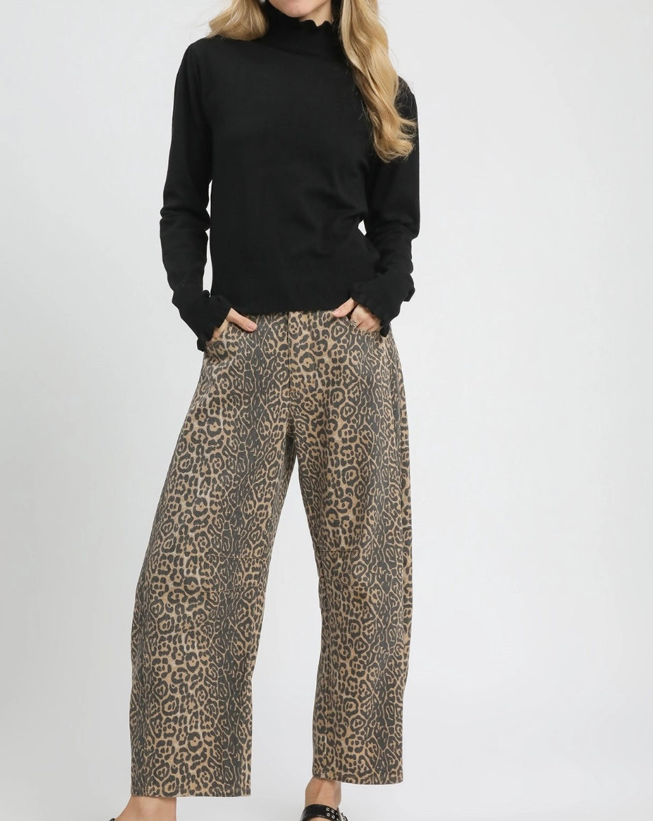 Rowan Ruffle Mock Neck Sweater