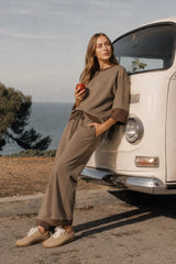 Abby Coco Brown Cloudknit Pant