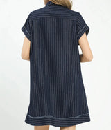 Kenzi Pinstripe Mini Dress