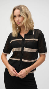 JR Sweater Knit Open Stitch Top