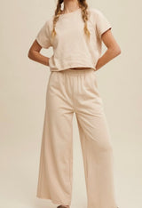 Keely Tee And Wide Leg Set