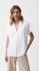 JR Textured Woven Straight Top