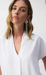 JR Textured Woven Straight Top
