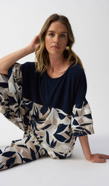 JR Silky Knit Tropical Print Boxy Top