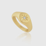 Sahira Star Signet Ring