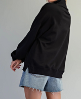 Plaid Merry Mock Neck Pullover