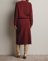 Merlot Sweater & Midi Skirt Set