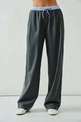 Benjamin Grey/ Blue StripeSlack