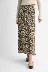 Venice Leopard Maxi Skirt