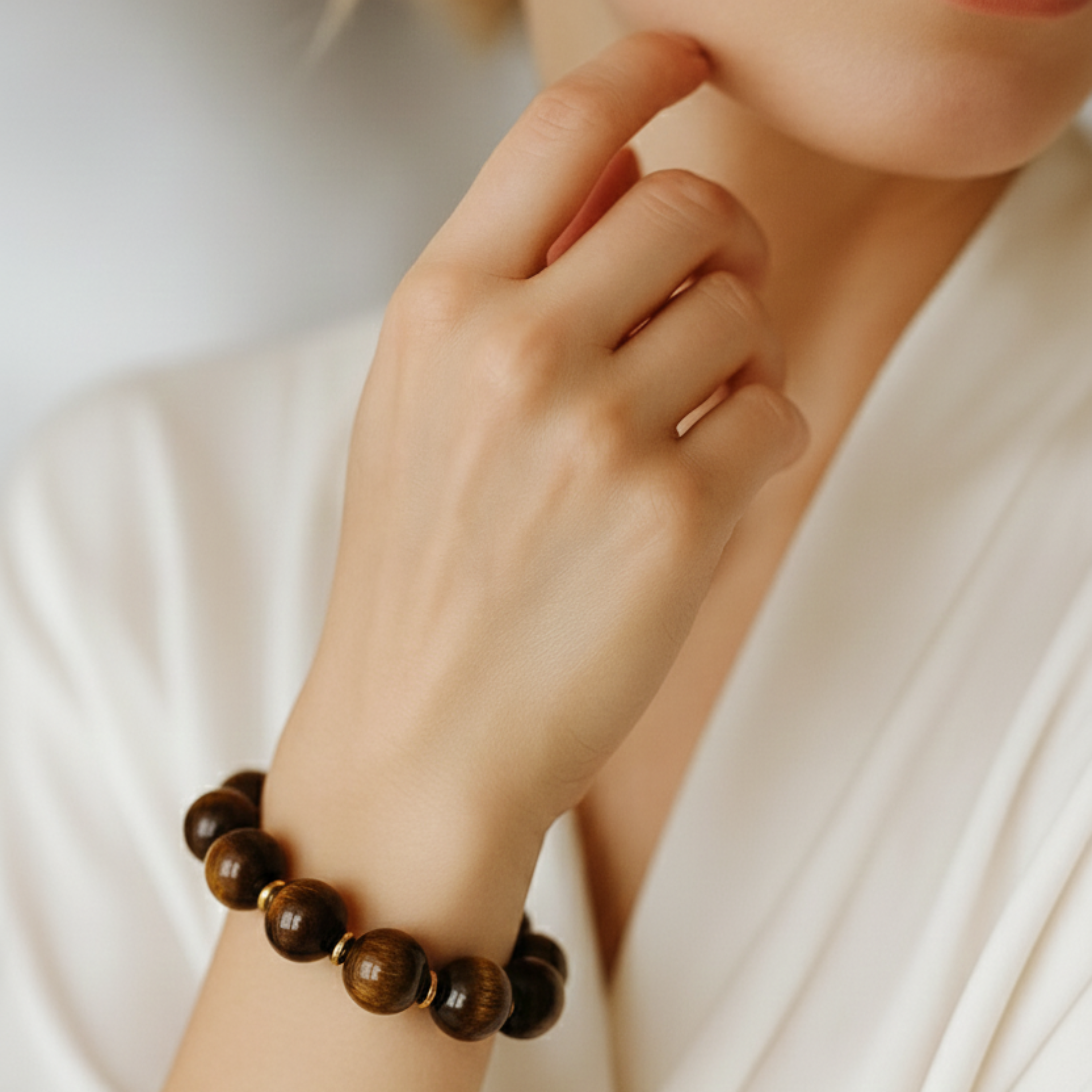 Bold Sphere Stretch Bracelet – Polished Round Bead Design