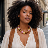 Fall Beaded Statement Necklace