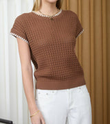 Tonya Textured Knit Sweater